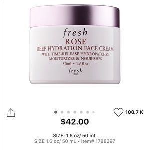 FRESH rose & hyaluronic acid moisturizer